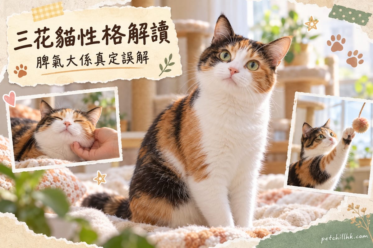 三花貓性格真有咁火爆？三色貓特質同智商全拆解｜PetChill 寵物百科