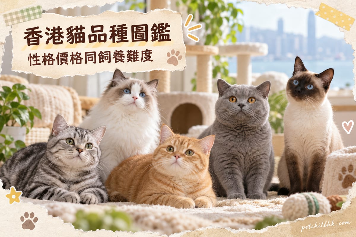 2026 香港貓品種圖鑑|PetChill 寵物百科