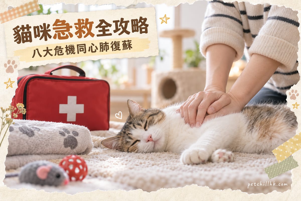 貓咪緊急急救全攻略|8大危機處理+心肺復蘇手法,關鍵時刻救貓命