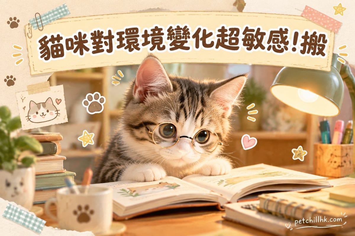 貓咪對環境變化超敏感!搬家換家具前必看的壓力管理指南|PetChill 寵物百科