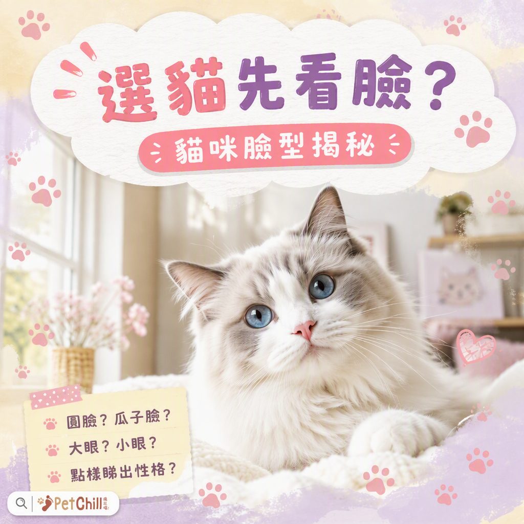 選貓先看臉?貓咪臉型揭秘:方形、圓形、三角形對應三種個性