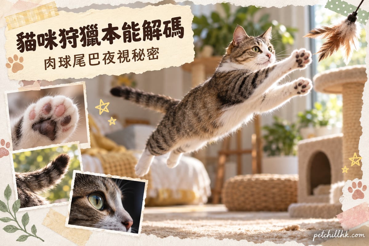 貓咪點解咁能跳?狩獵本能全解析|肉球、尾巴、夜視力 3 大秘密武器