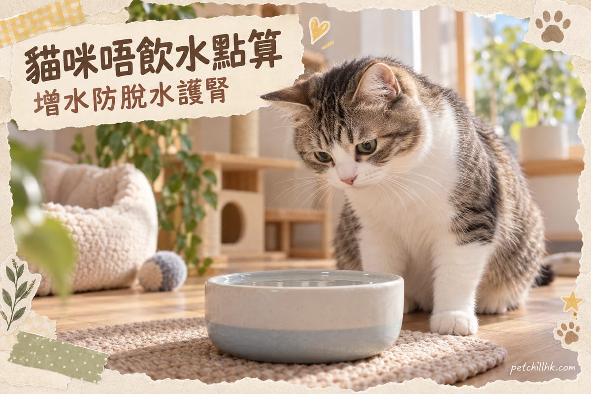 貓咪唔飲水點算？獸醫教你 7 招增加飲水量｜脫水症狀、腎病預防完整指南