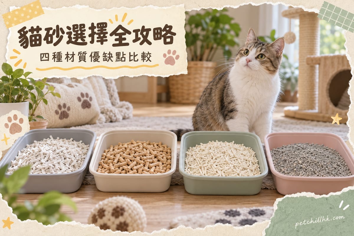 貓砂選擇全攻略|紙砂、木砂、豆腐砂、礦砂比較+貓砂盆訓練香港貓奴必睇
