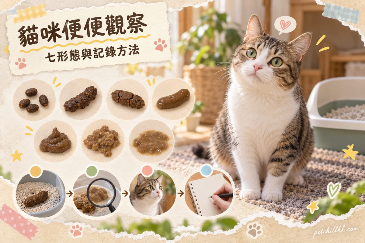 貓咪便便觀察指南:7種便便形態+4步記錄法判斷貓咪健康