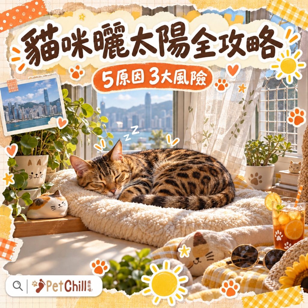 5 Reasons Cats Love Sunbathing + 3 Major Risks: Safe Sunbathing on Hong Kong Balconies