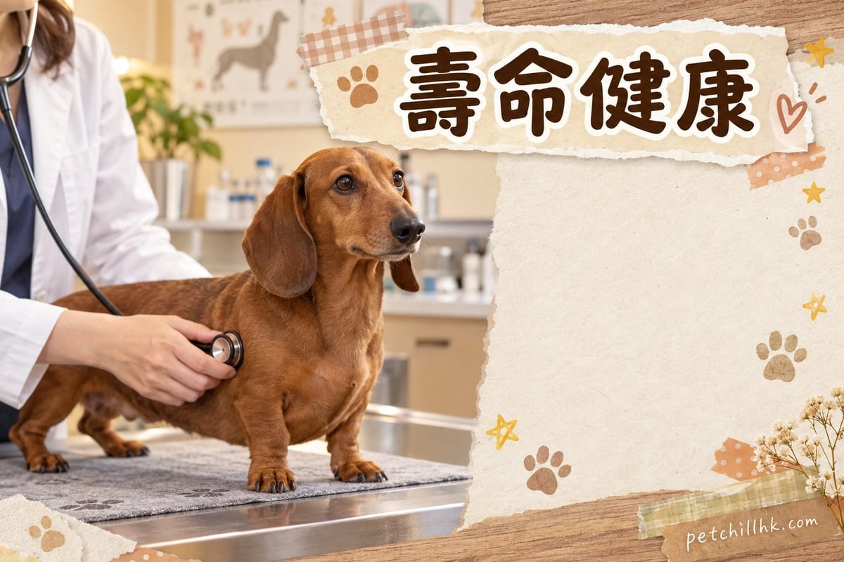 一隻成年臘腸狗喺公園草地上自在散步,陽光柔和