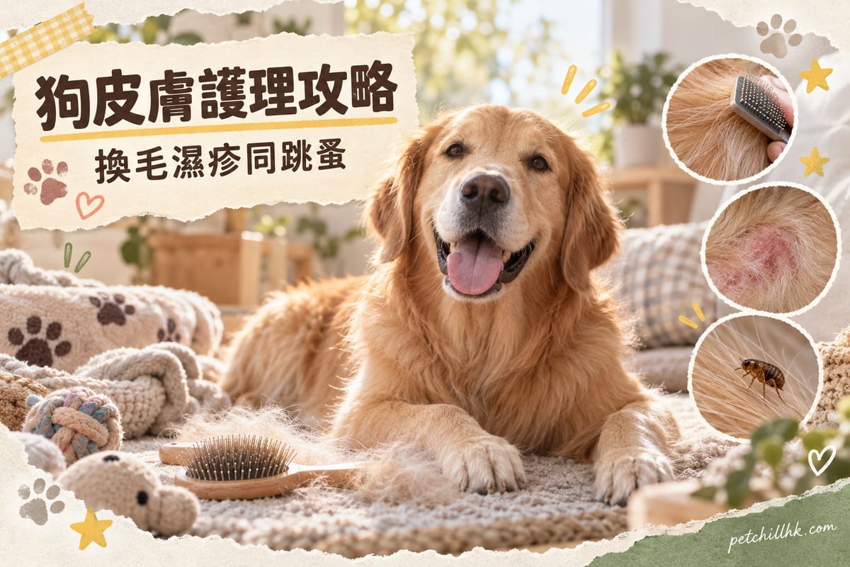 狗狗皮膚護理全攻略|換毛、皮膚病、跳蚤預防一次學會