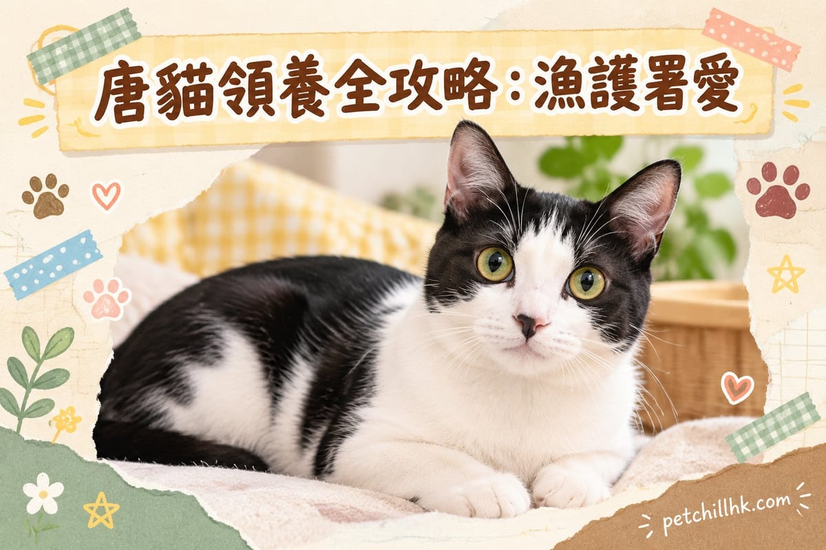 唐貓領養全攻略:漁護署愛協費用程序與公屋須知|PetChill 寵物百科