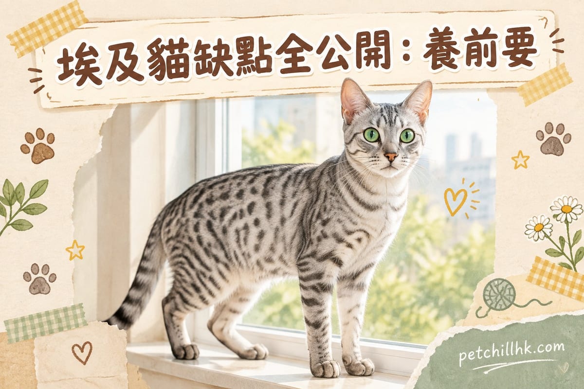 埃及貓缺點全公開:養前要知嘅真相與應對|PetChill 寵物百科