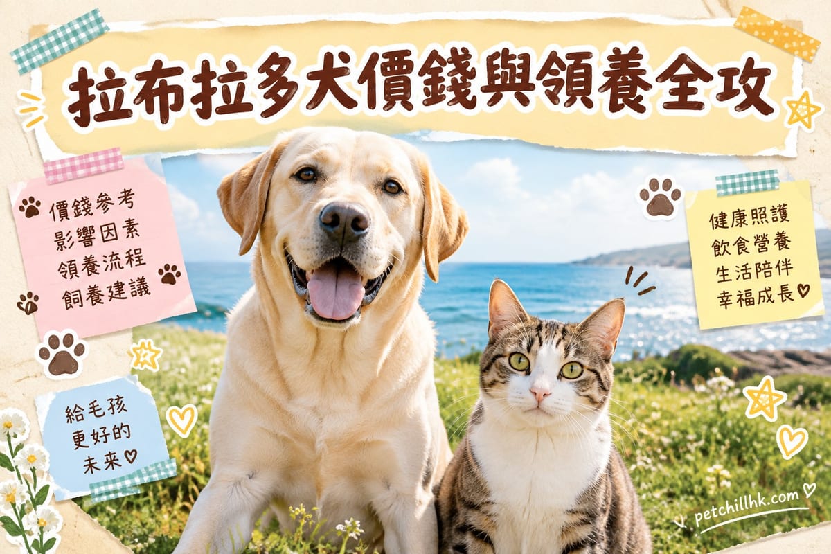 拉布拉多犬價錢與領養全攻略（香港）2026｜PetChill 寵物百科