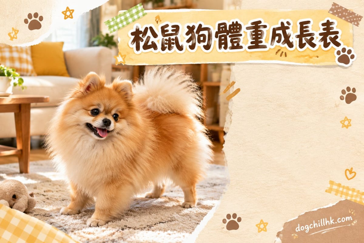 主人用廚房磅量度企喺毛巾上嘅松鼠狗幼犬