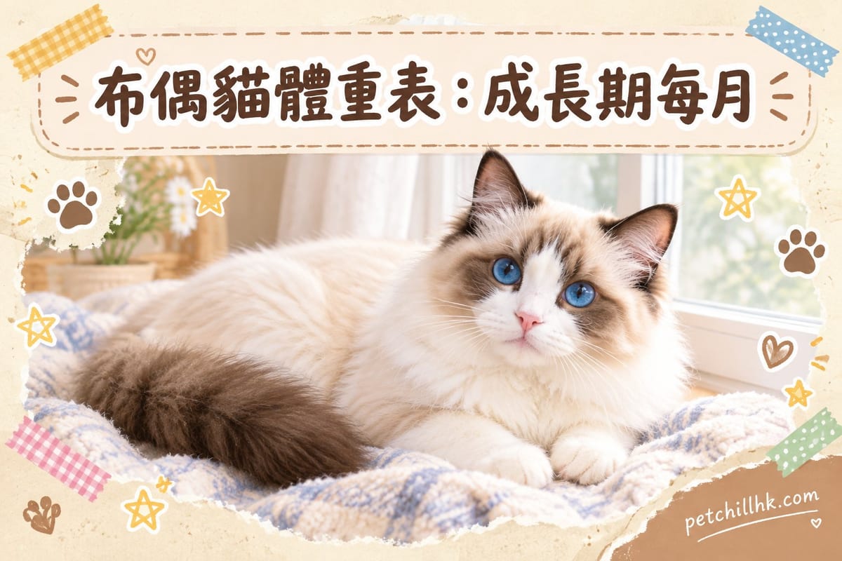 布偶貓體重表:成長期每月標準同判斷法|PetChill 寵物百科