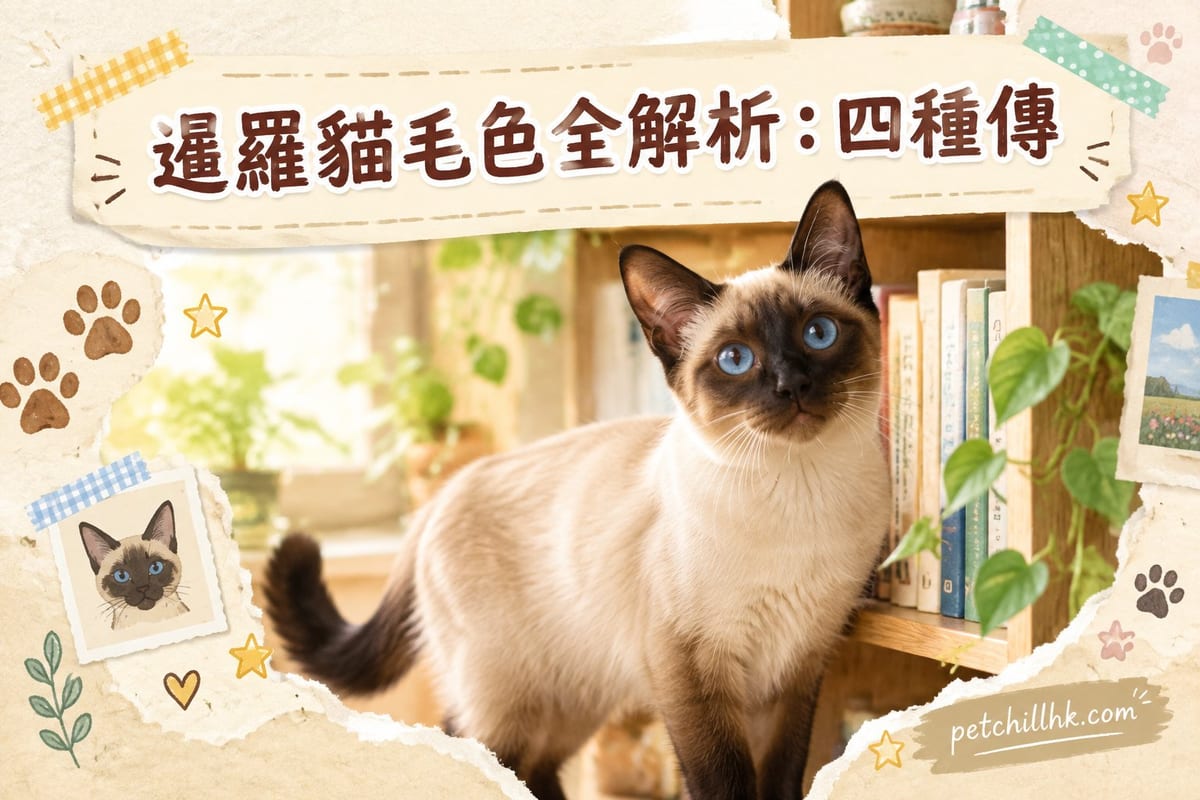 暹羅貓毛色全解析:四種傳統重點色與其他色系|PetChill 寵物百科