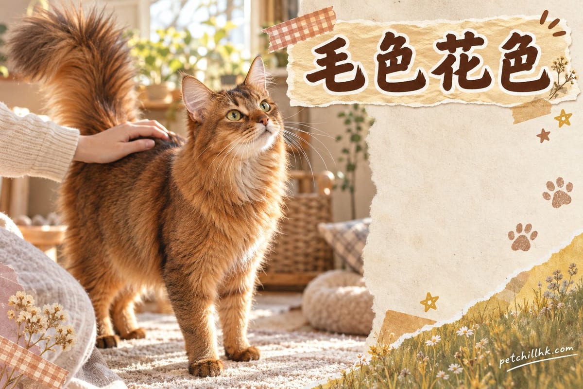 索馬里貓毛色圖鑑:ticked 多層次紅褐金全解析|PetChill 寵物百科