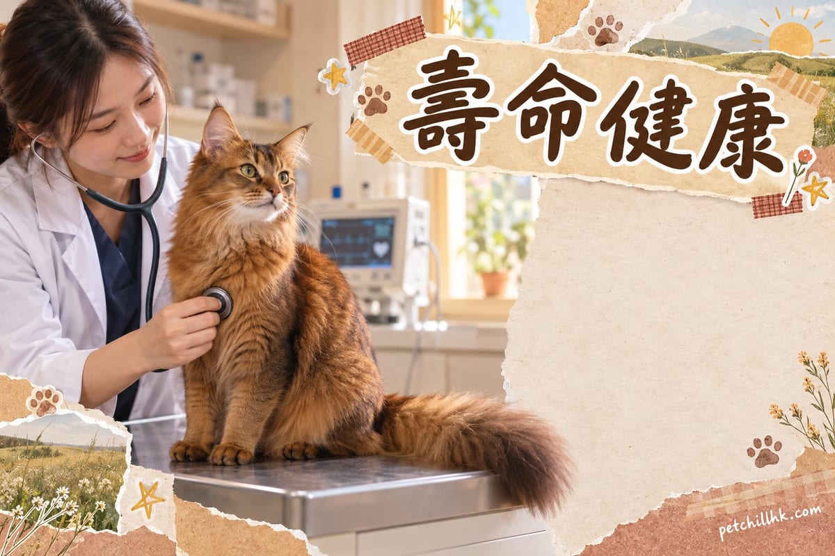 索馬里貓壽命與健康全解析:香港飼主必讀|PetChill 寵物百科