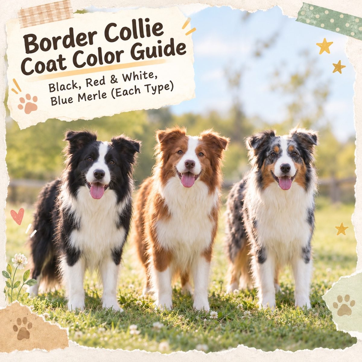Border Collie Colour Guide: Coat Types and Care Differences — PetChill