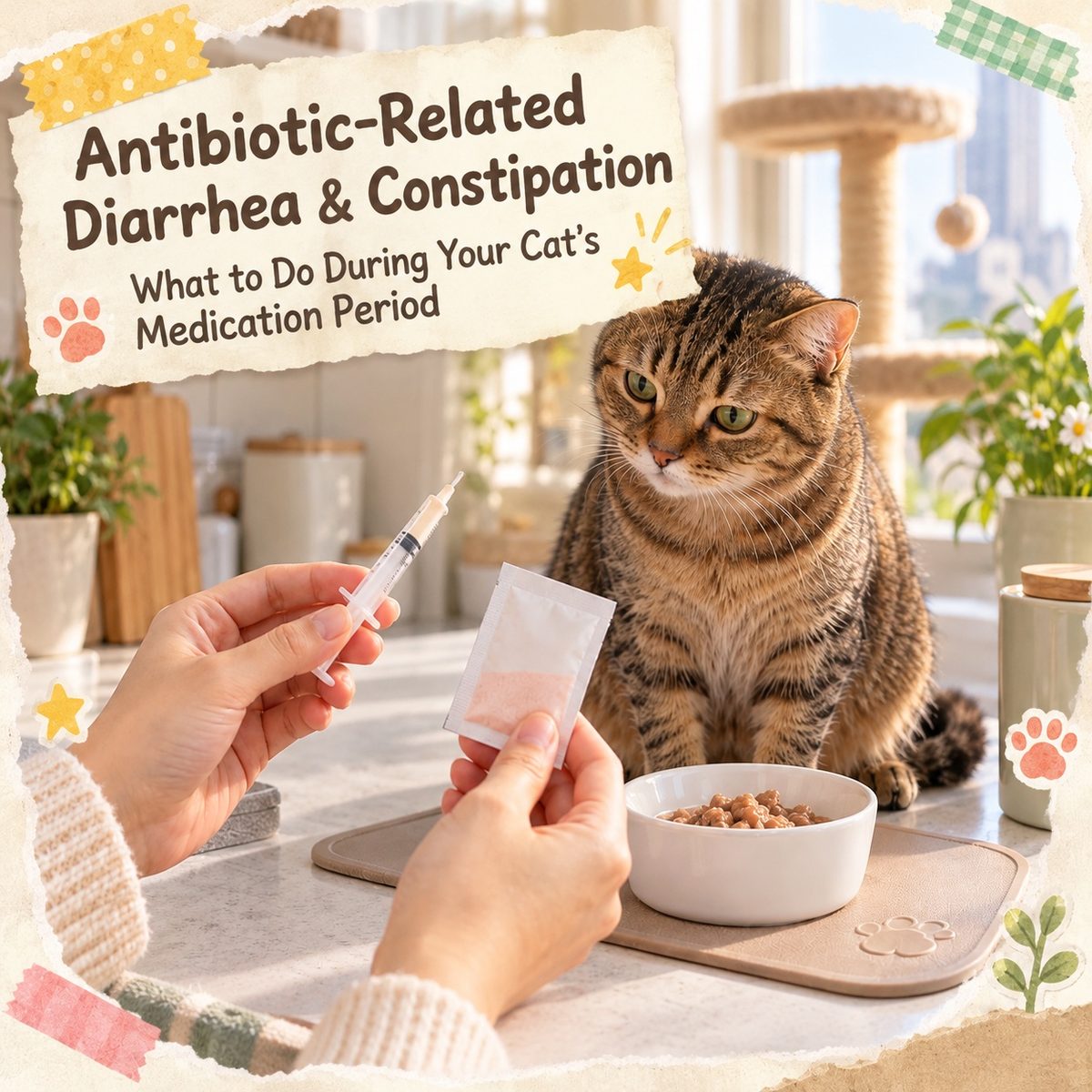 Diarrhoea or Constipation While Your Cat Is on Antibiotics: What to Do — PetChill