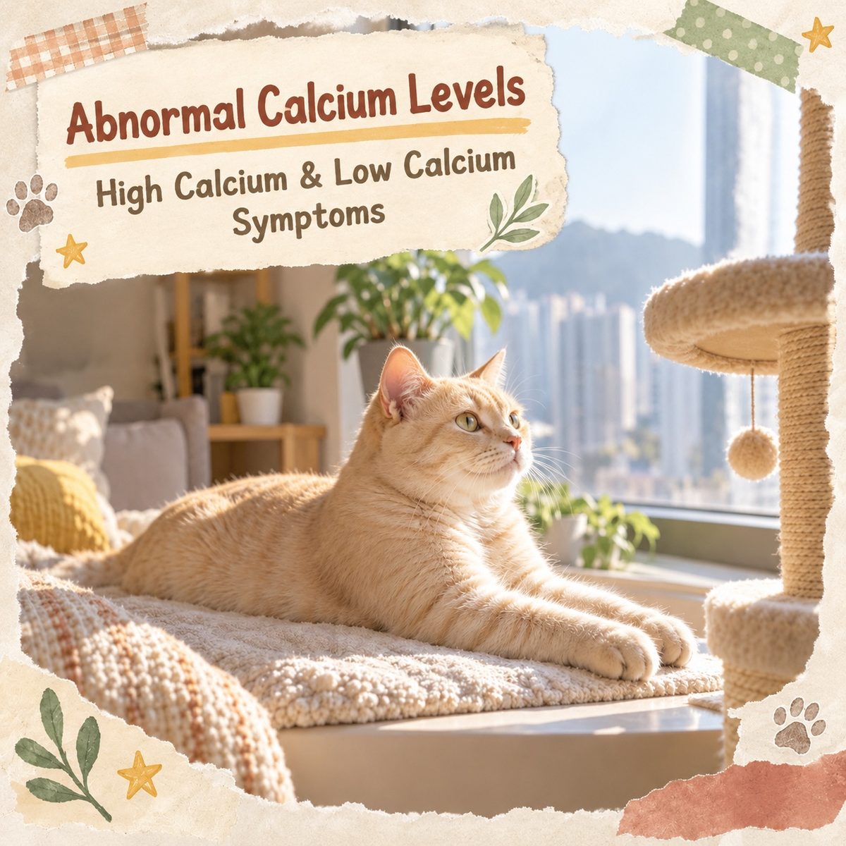 Cat Blood Calcium Abnormalities Explained | High & Low Calcium Causes, Fatigue Symptoms, Ca/P/PTH Testing and Dietary Management (Hong Kong) — PetChill