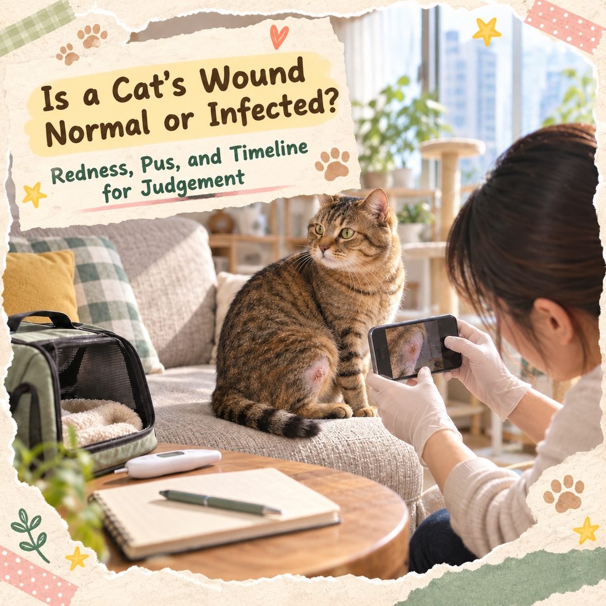 Normal Wound Healing vs Bacterial Infection in Cats: A Sign-by-Sign Comparison — PetChill