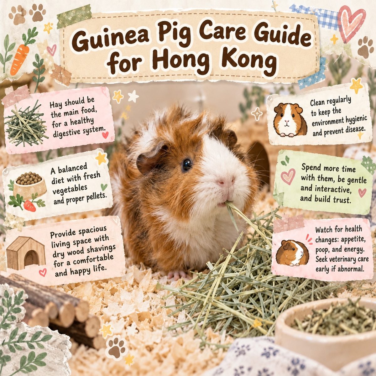 Guinea Pig Care Guide Hong Kong: Vitamin C, Companionship and Long-Haired Grooming — PetChill