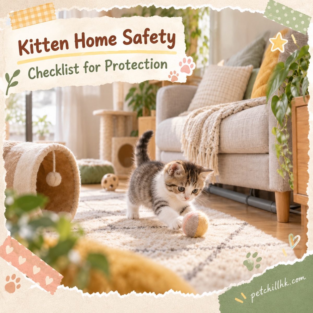 Kitten Home Safety Guide | Must-Do for Hong Kong Cat Owners: Cables, Strings, Plastic Bags Protection Checklist — PetChill