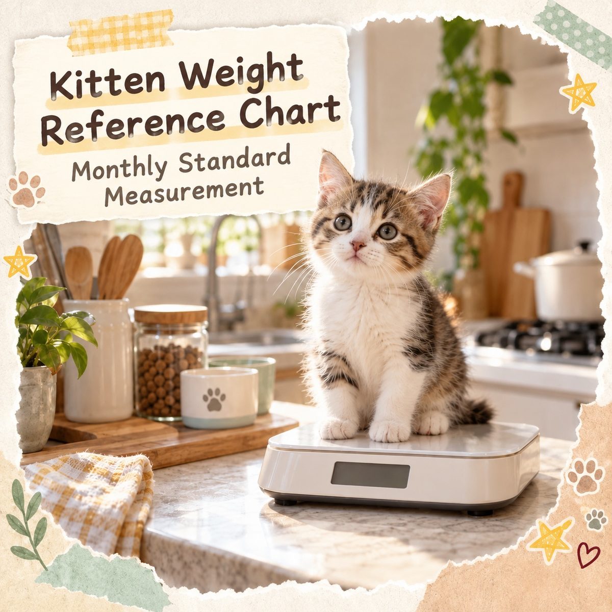 Kitten Weight Chart | A Must-Save for Hong Kong Cat Owners: Standards from Birth to 1 Year + How to Weigh Accurately — PetChill