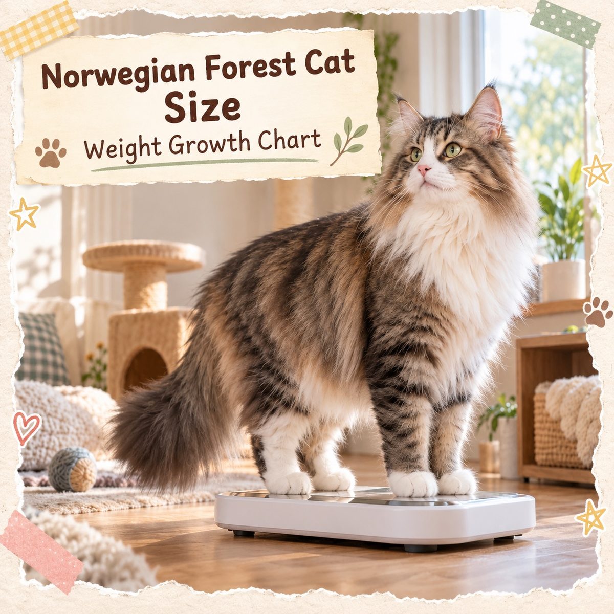 How Big Do Norwegian Forest Cats Get? Weight Growth Chart and Body Condition Score Explained — PetChill