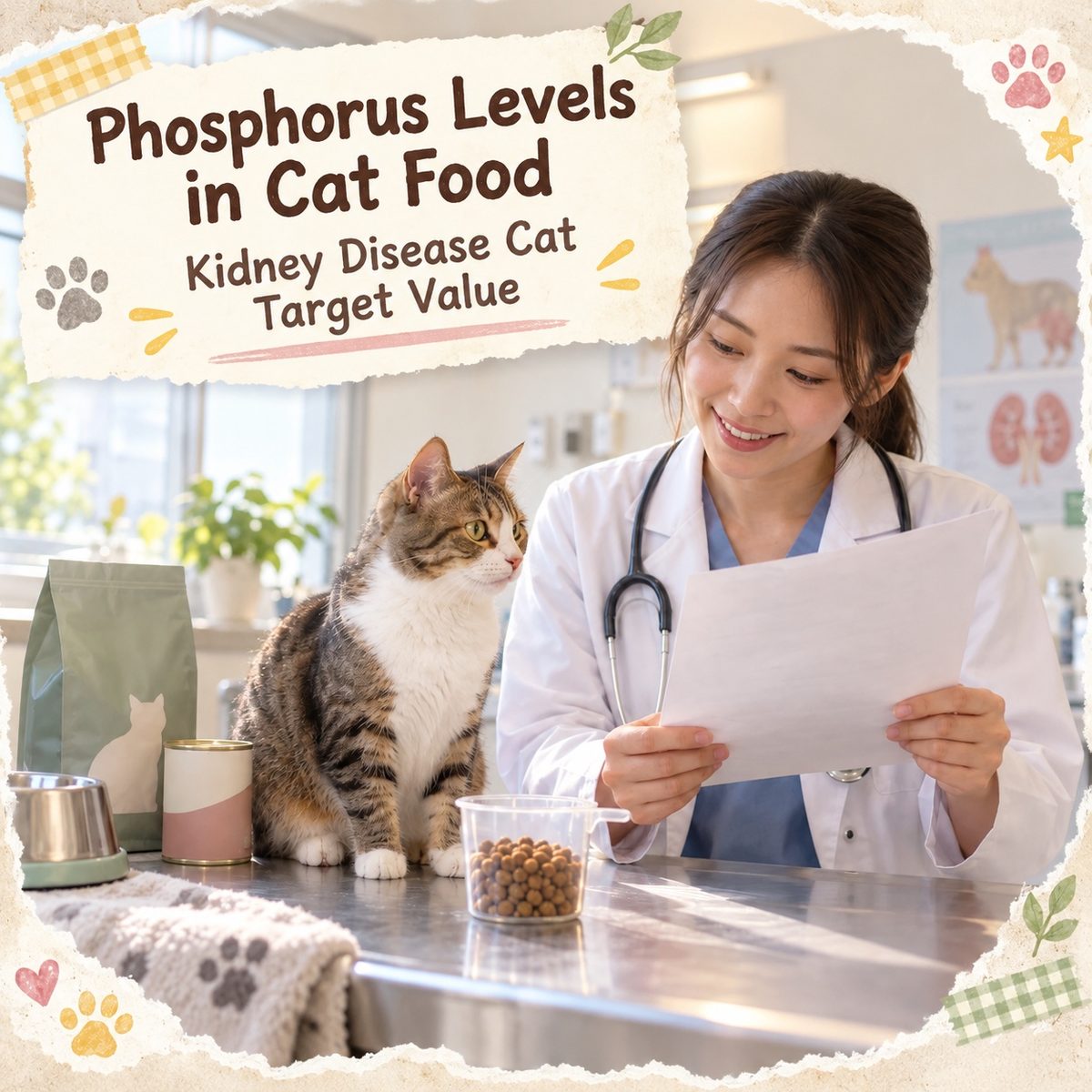 Cat Food Phosphorus and Kidney Health 2026 | IRIS Targets, mg/100kcal Conversion and Prescription Diet Choices — PetChill