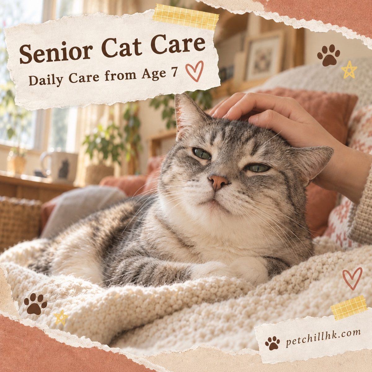 Senior Cat Care | Daily Routine from Age 7 + Home Care Checklist (Hong Kong) — PetChill