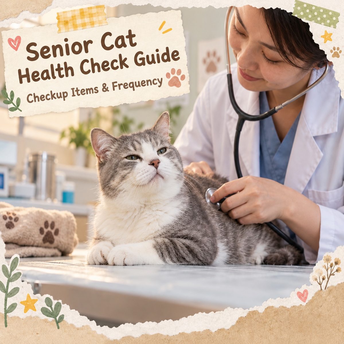 Senior Cat Checkup Guide | What Hong Kong Cat Owners Must Know: Every 6 Months from Age 7 + Full Breakdown of Blood Test Items — PetChill