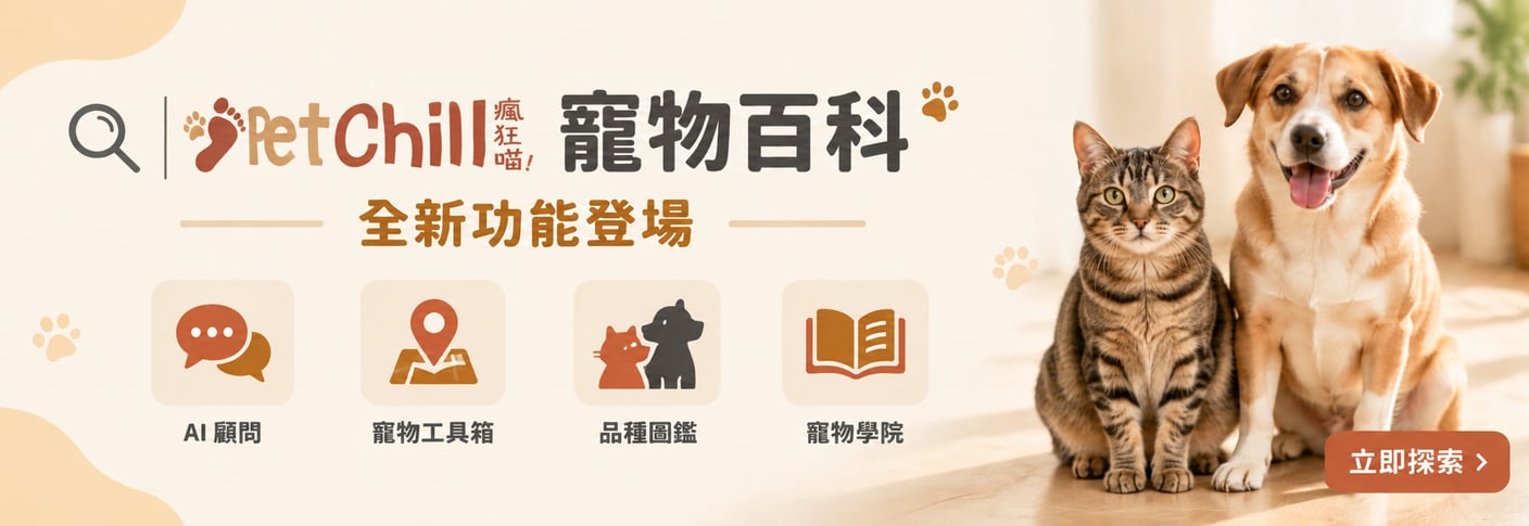 PetChill 寵物百科全新功能登場：AI 顧問、寵物工具箱、品種圖鑑、寵物學院