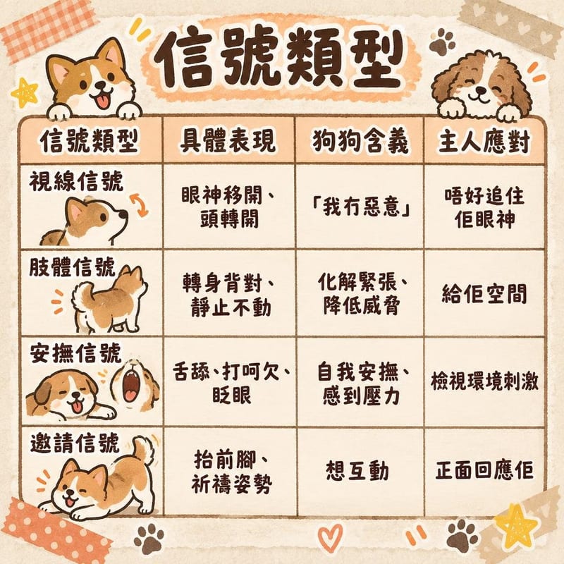 狗語解碼5個安定訊號教您讀懂狗狗心情 知識圖卡1