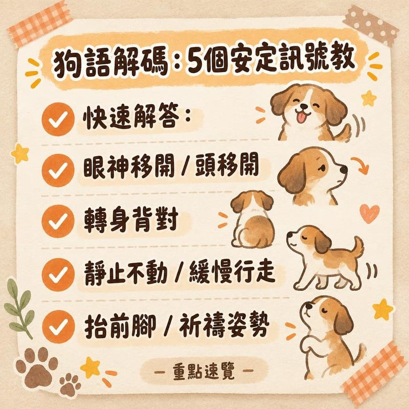 狗語解碼5個安定訊號教您讀懂狗狗心情 知識圖卡2