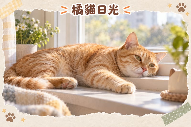 橘貓日光