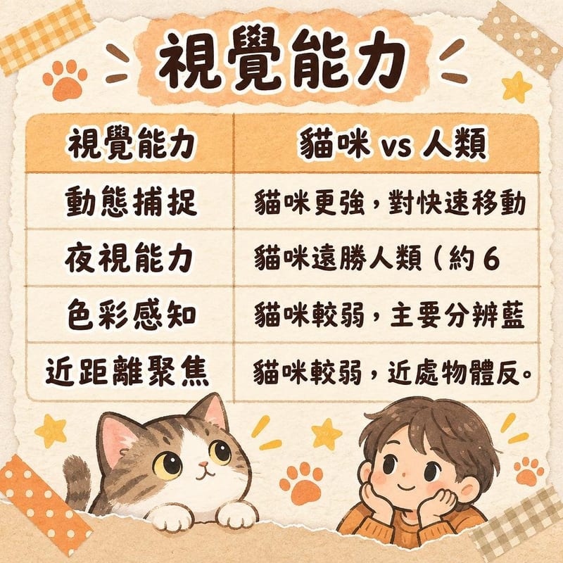 貓咪睇電視係點解盯螢幕 知識圖卡1