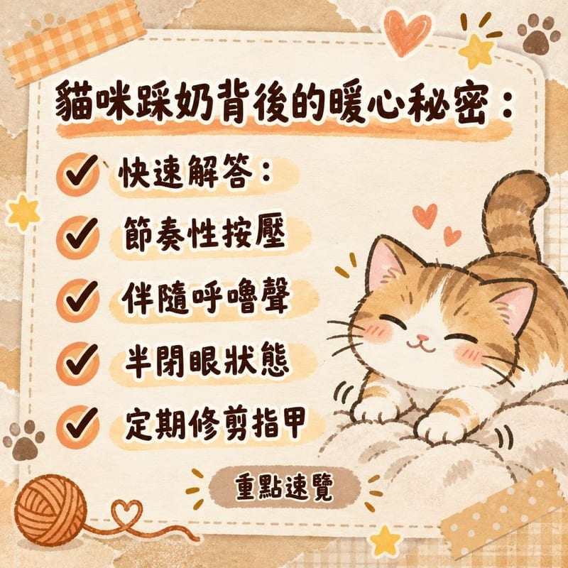 貓咪踩奶背後的暖心秘密5個您必須知道的踩奶行為解析 知識圖卡2