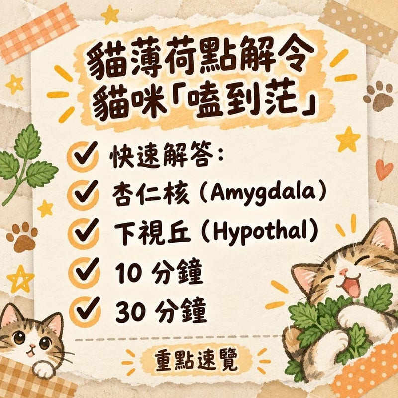 貓薄荷點解令貓咪嗑到茫荊芥內酯科學解密安全使用指南 知識圖卡2