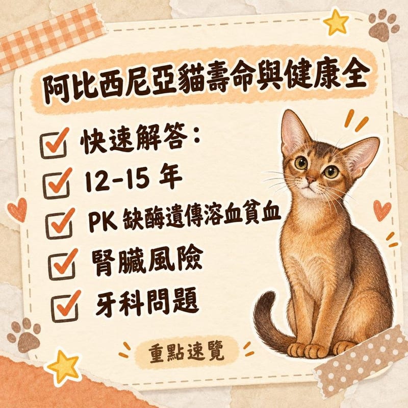 獸醫診所內，註冊獸醫由阿比西尼亞貓前腳採血做基因檢測，血液樣本貼標籤