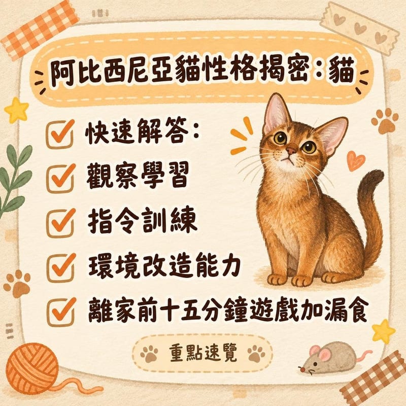 主人喈書枱前用電腦,阿比西尼亞貓企起身用前爪按著鍵盤望住鏡頭