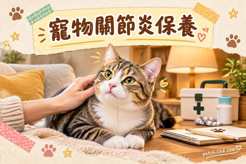 寵物關節炎護理指南|香港貓狗關節保養、補充品與居家改造