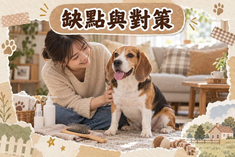 比格犬喺梳化上瞓覺,主人幫佢清潔耳道,枱上放住清潔液同棉球