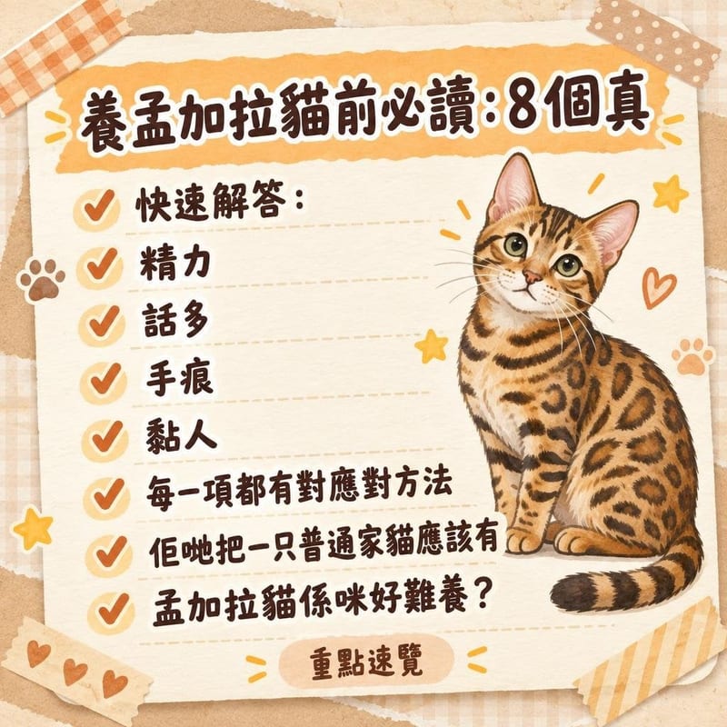 孟加拉貓喺半夜嘅客廳躍起撲向空中嘅逗貓棒,軌跡帶出動感模糊