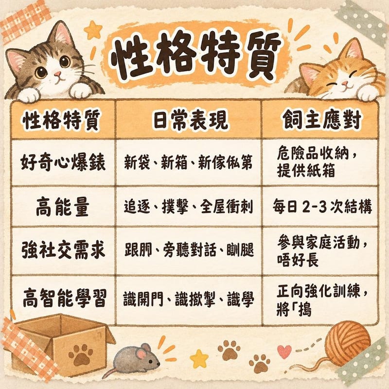bengal-personality-hk 知識圖卡1