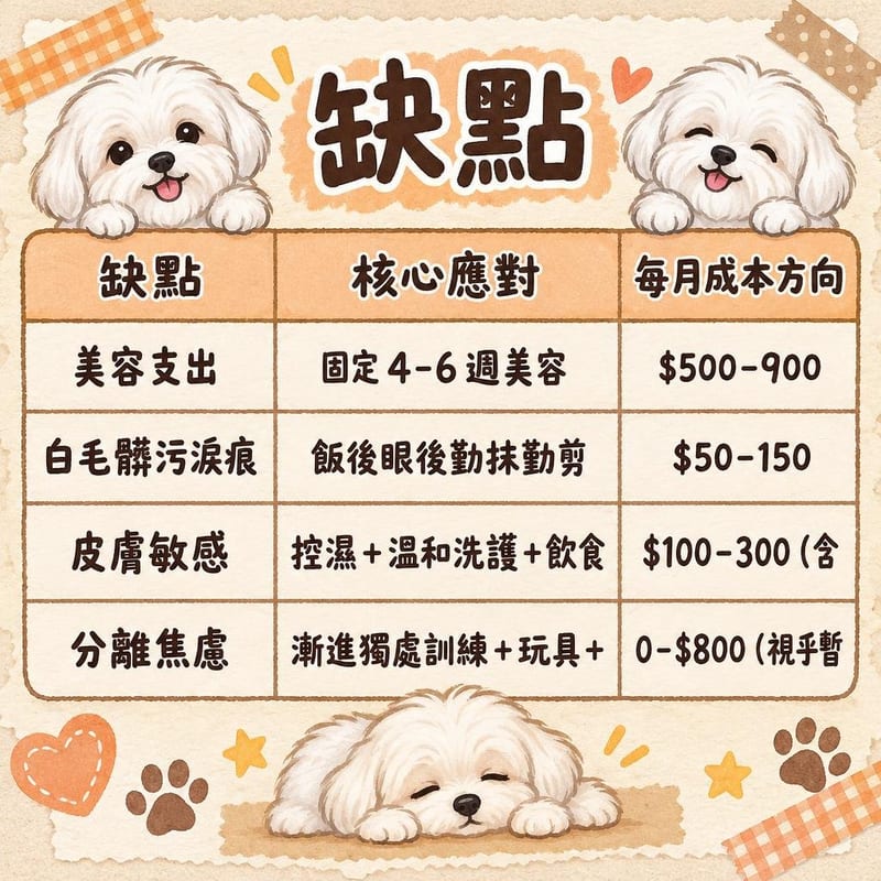 bichon-frise-disadvantages-hk 知識圖卡1