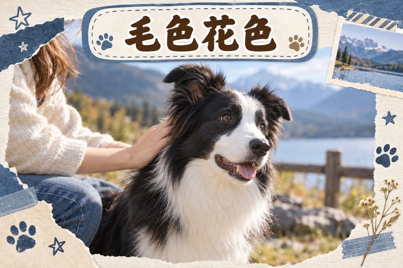 一隻藍斑色邊境牧羊犬企喺草地上,灰黑斑塊花紋清晰