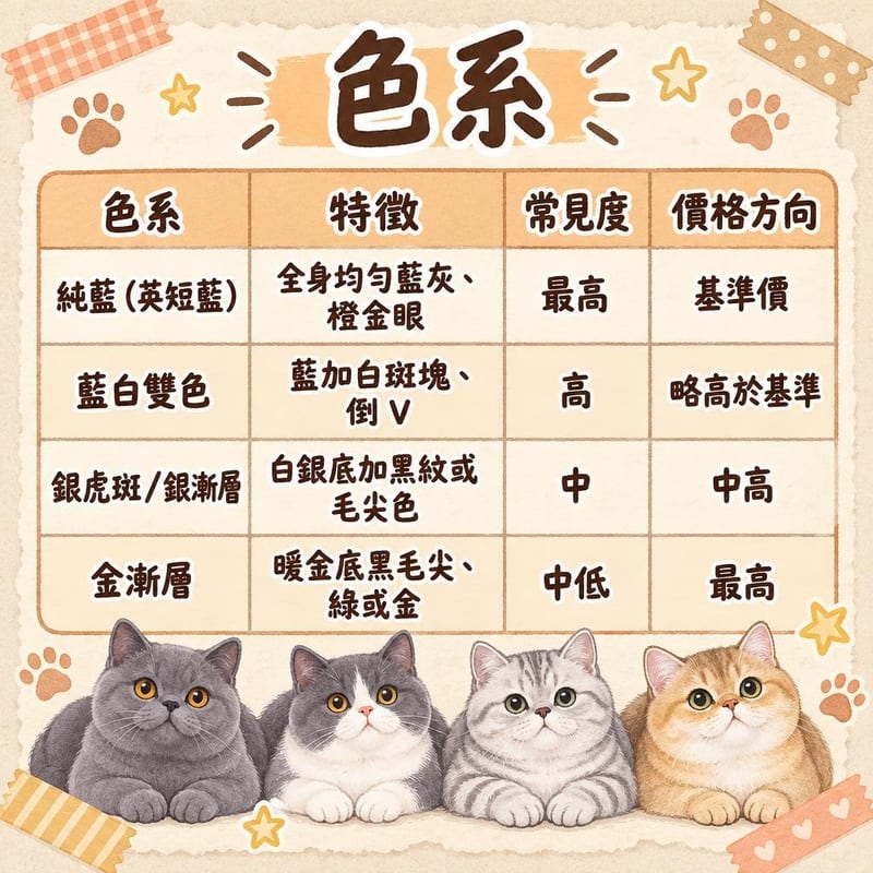 british-shorthair-colors-hk 知識圖卡1