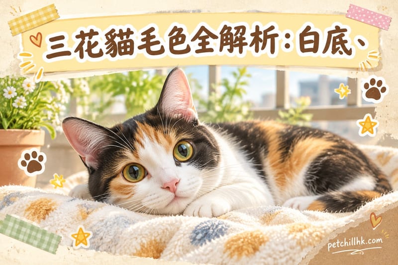 三花貓毛色全解析|香港虎斑三花、玳瑁點分與遺傳秘密