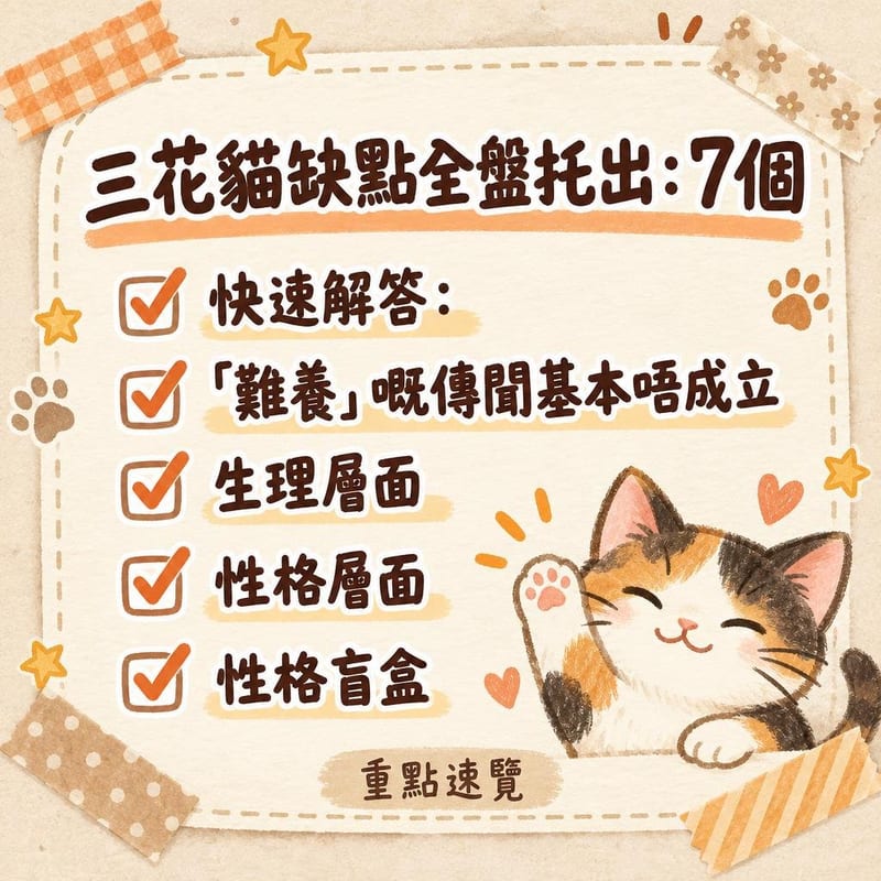 三花貓以掌輕拍想抱佢嘅主人手臂,身體明顯後傾,示範界線感