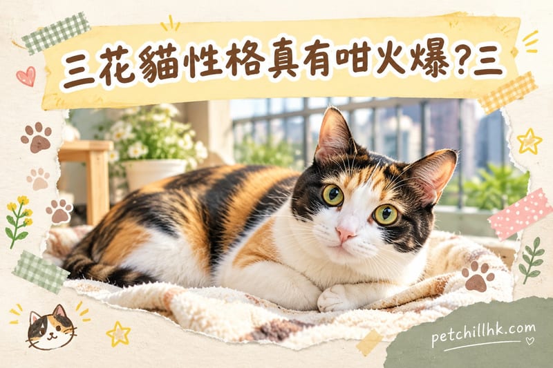 三花貓性格真有咁火爆?|香港三色貓特質×智商全拆解
